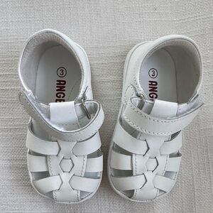 Angel Kids Classic White Sandals